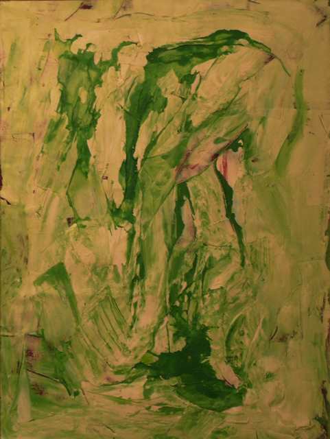 VERDE - Gesso e acrilico su tavola 90 x 120